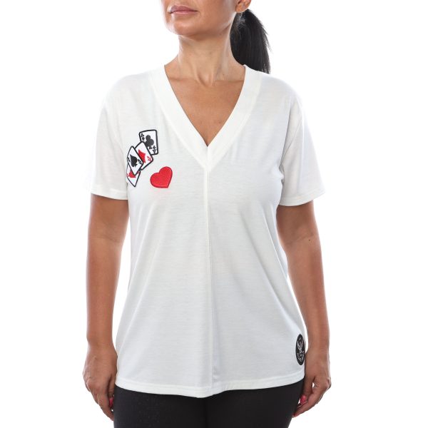 White Royal Flush T-Shirt - Image 3