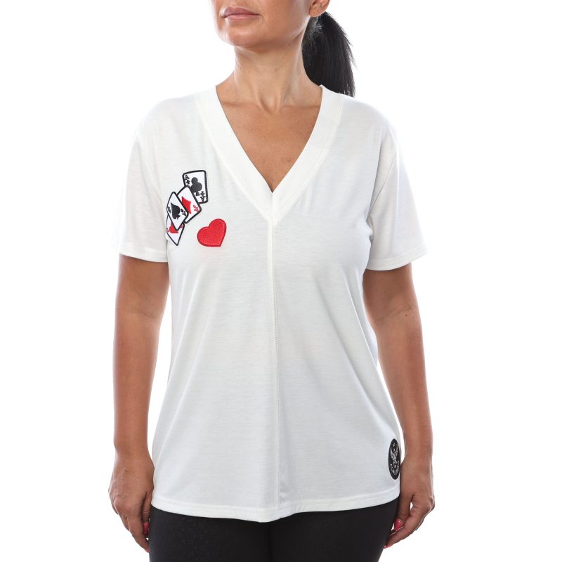 White Royal Flush T-Shirt - Image 3