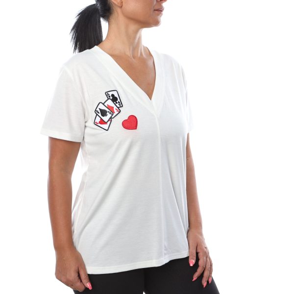 White Royal Flush T-Shirt - Image 2