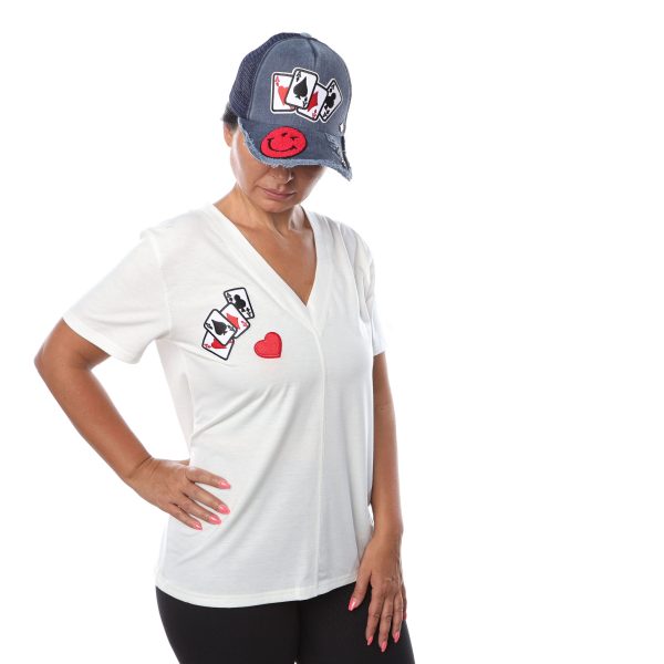 White Royal Flush T-Shirt - Image 6