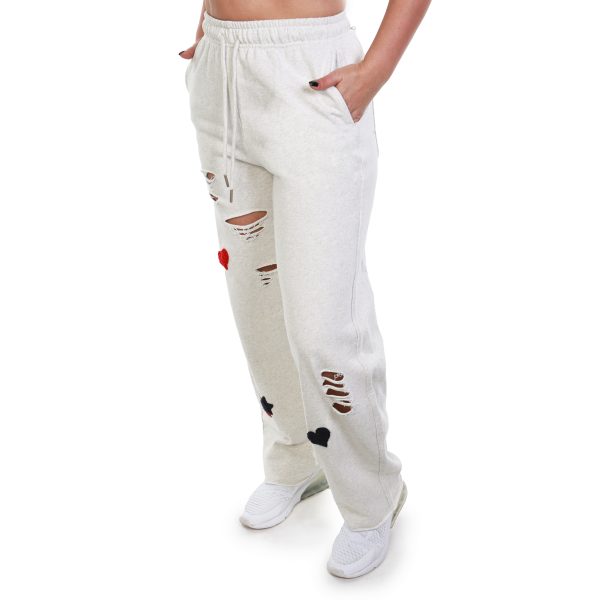 Heartbeat Distressed Joggers - Image 2