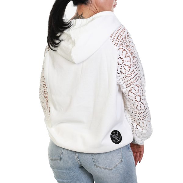 Luxe Bow Lace Hoodie - Image 4
