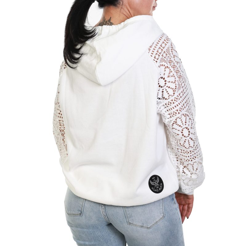 Luxe Bow Lace Hoodie - Image 4
