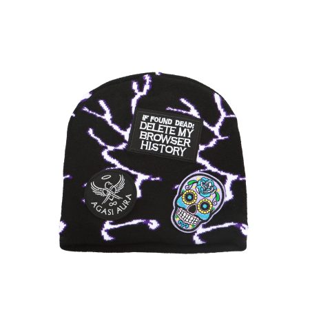 Browser History Skull Beanie
