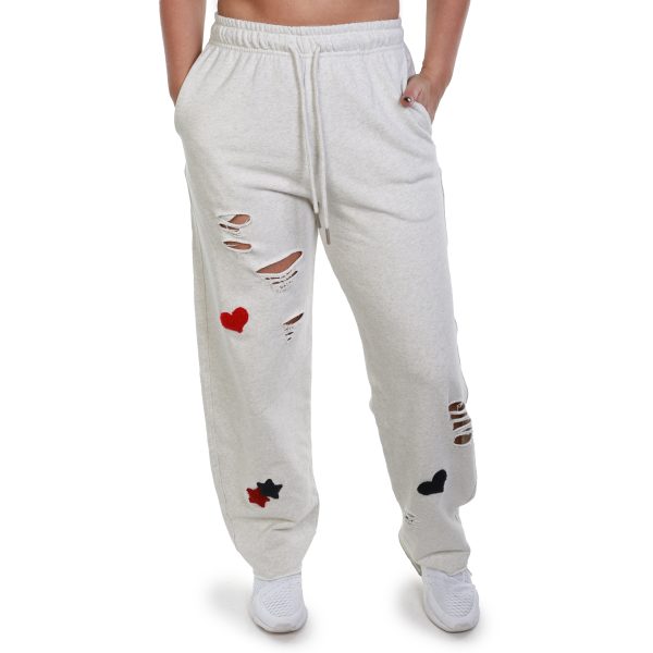 Heartbeat Distressed Joggers - Image 3