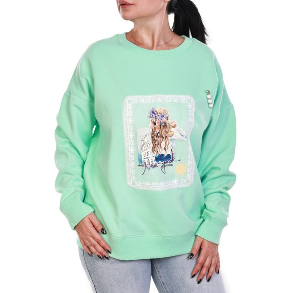 Mint Parisian Dream Sweatshirt - Image 2