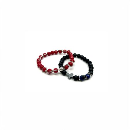 Crimson Night Duo Bracelet Set